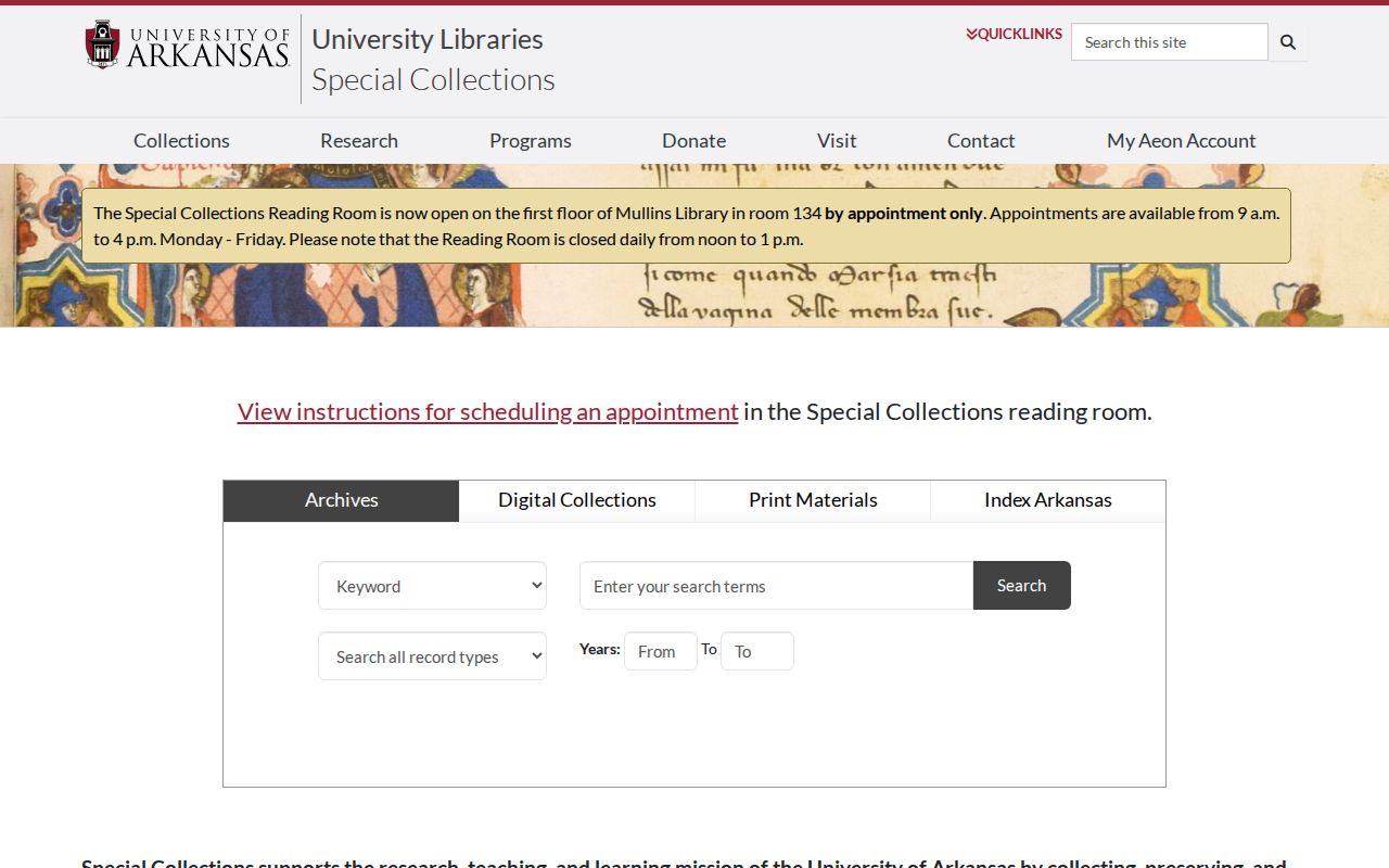 Washington County city directory companion collections at University of Arkansas