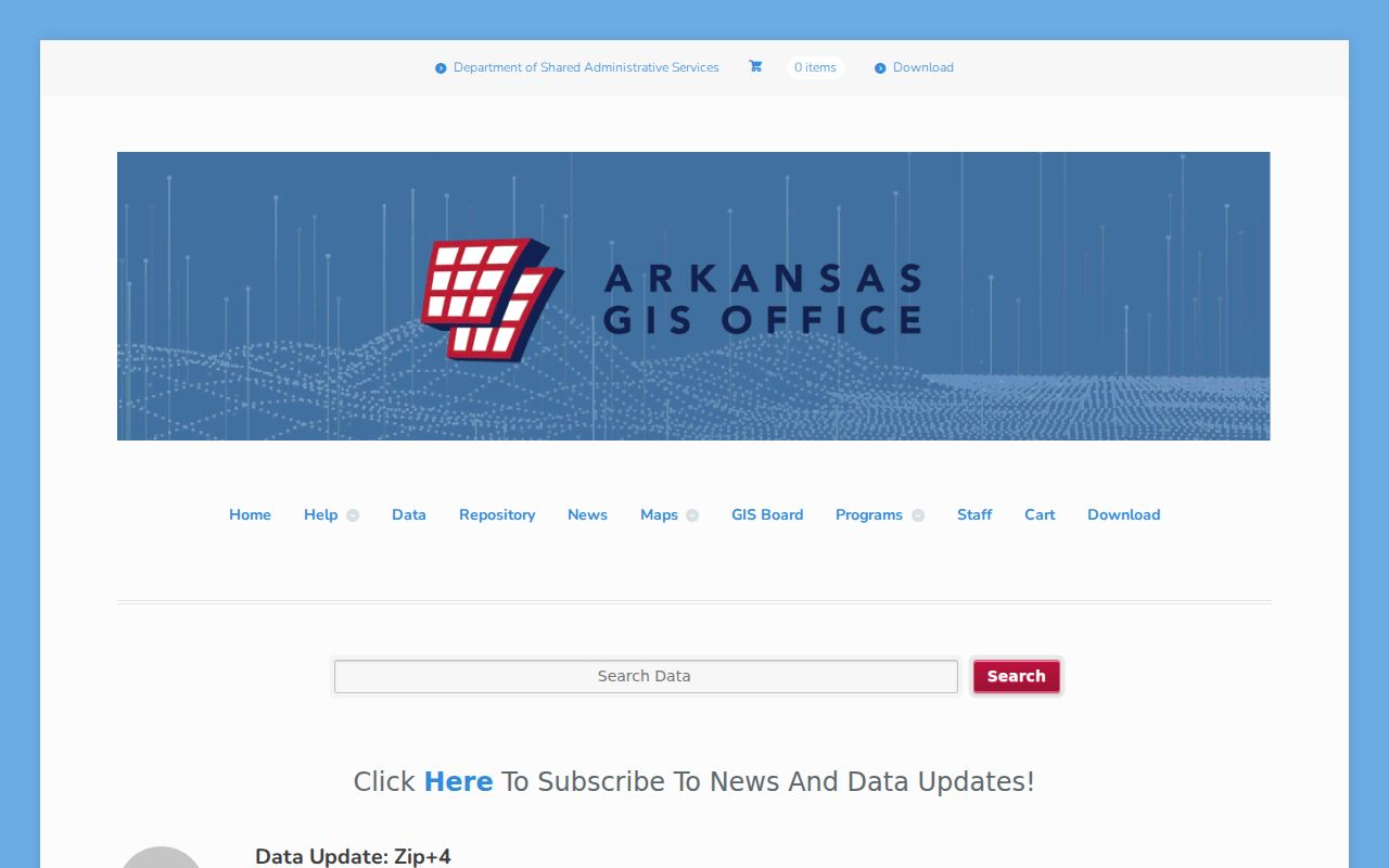 Washington County postal directory Arkansas GIS ZIP+4 update